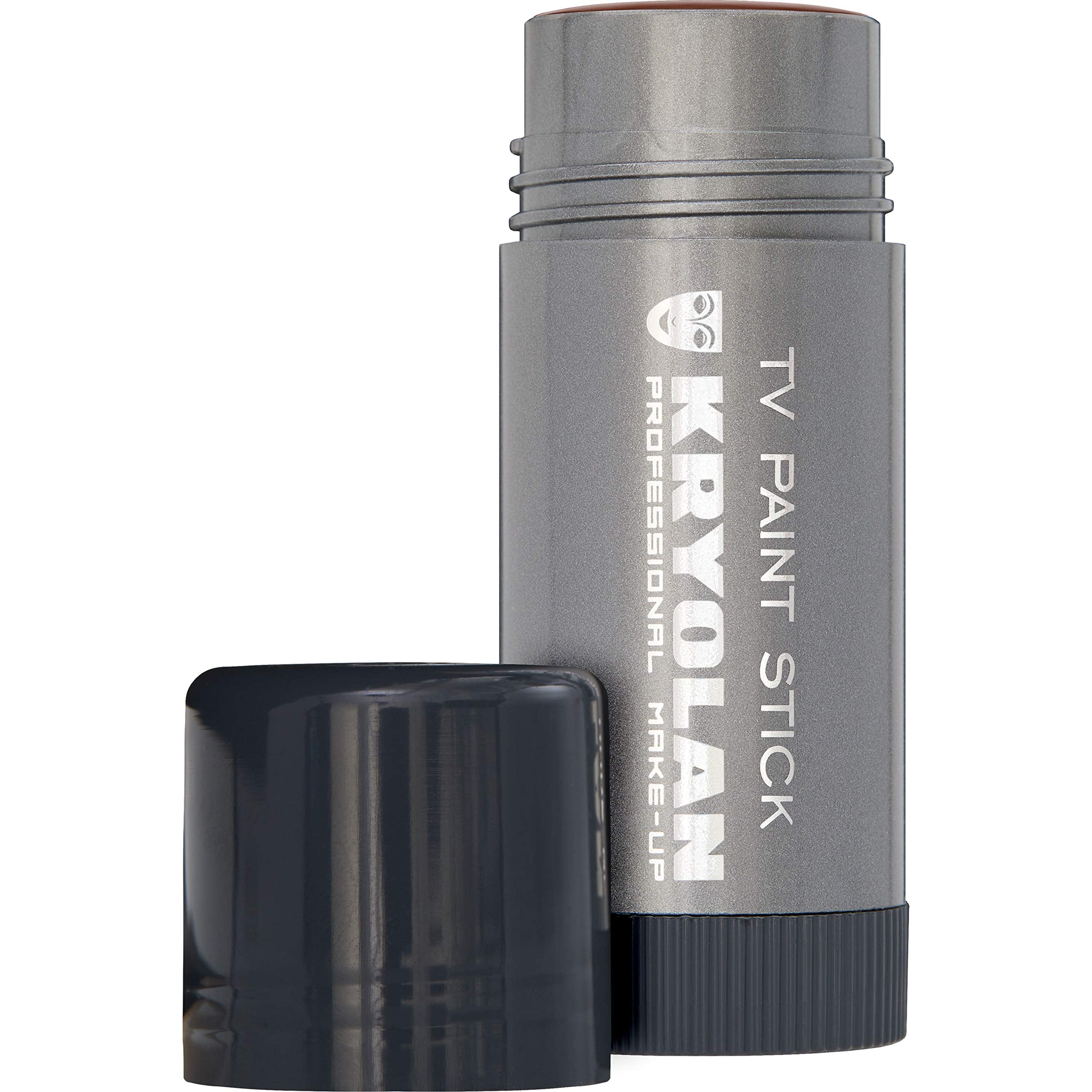 Kryolan TV Paint Stick V23 on-camera application for a matte finish.
