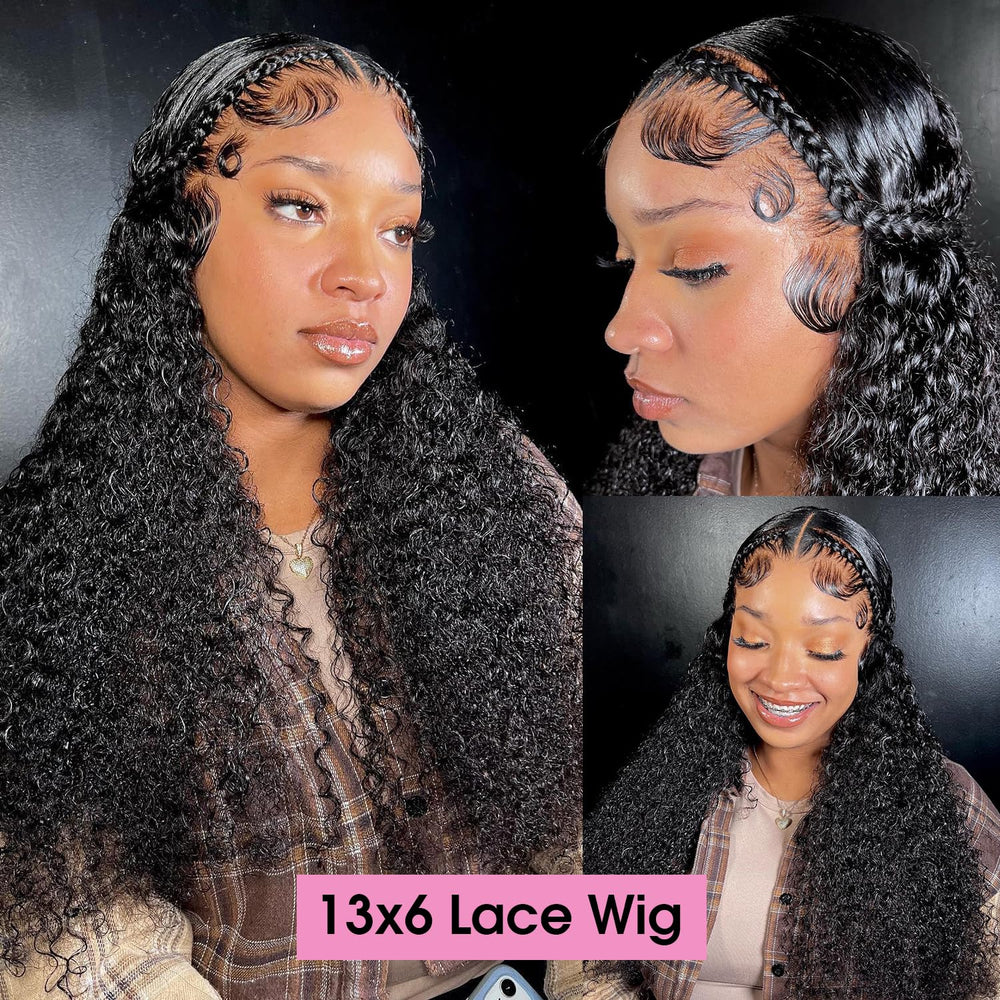Ksflaae HD transparent lace front with baby hair detail for a seamless look.