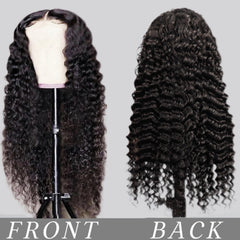 Ksfull Brazilian virgin deep wave hair closeup showing texture and shine