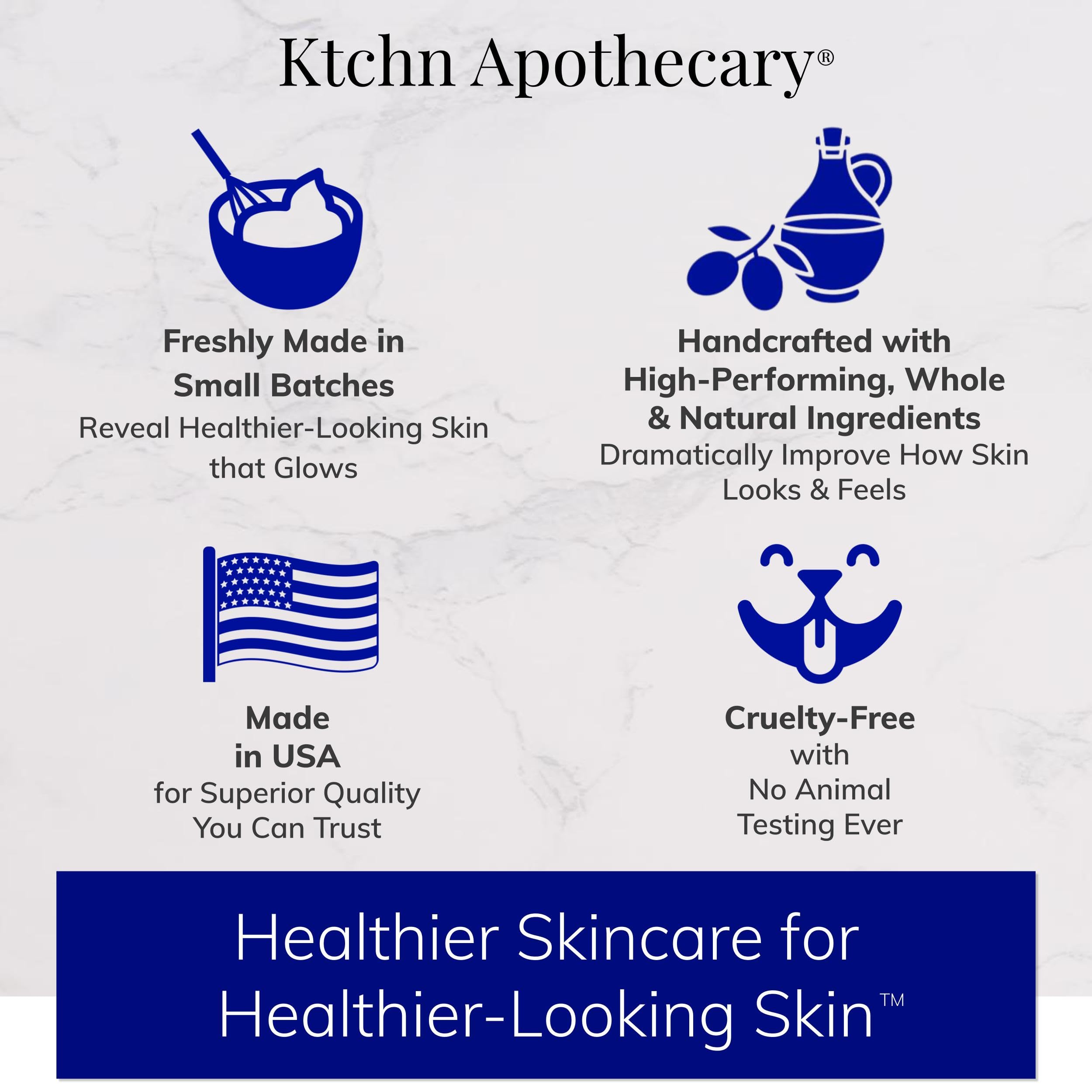 Ktchn Apothecary daily-nightly use for gentle cleansing.