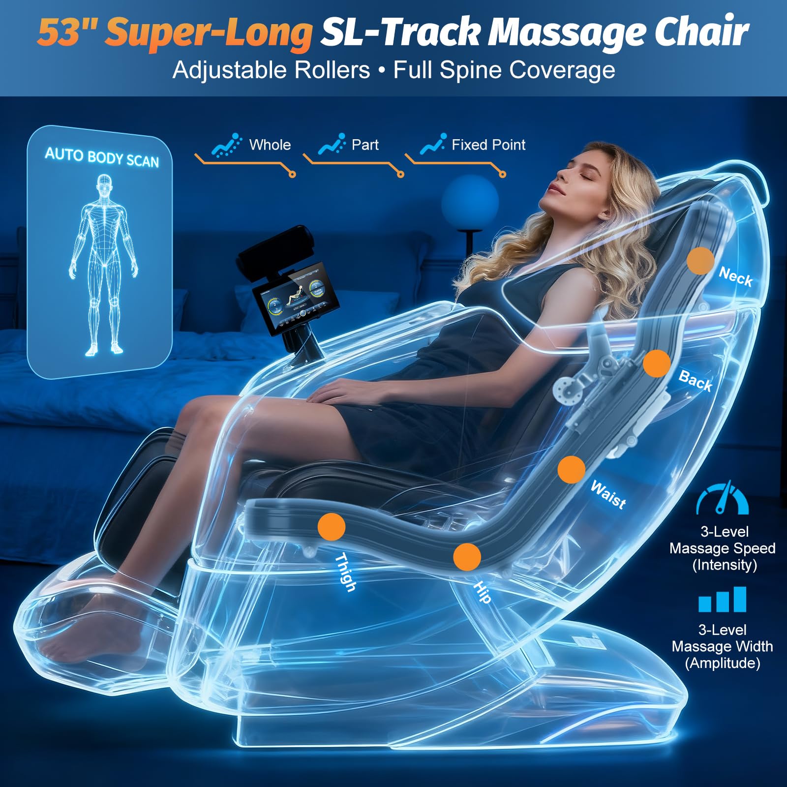 KTENTITO massage chair full body air massage for shoulders to feet