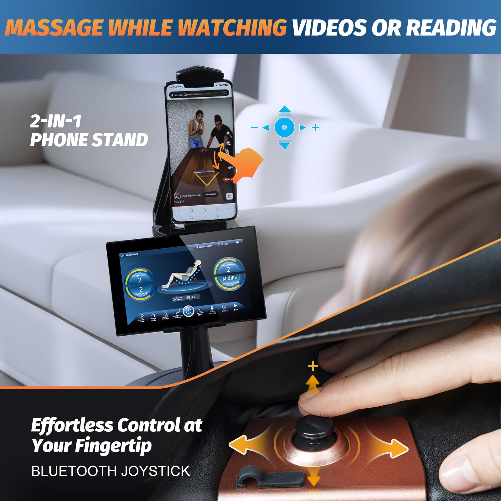KTENTITO massage chair SL-Track 52 inch path from neck to thigh