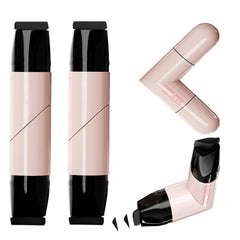 KTouler eyeliner stamp left eye with built-in ink for quick, symmetrical wings.