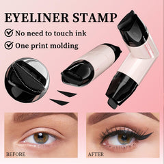 Two-ended stamp pen offers left and right eye perfection.