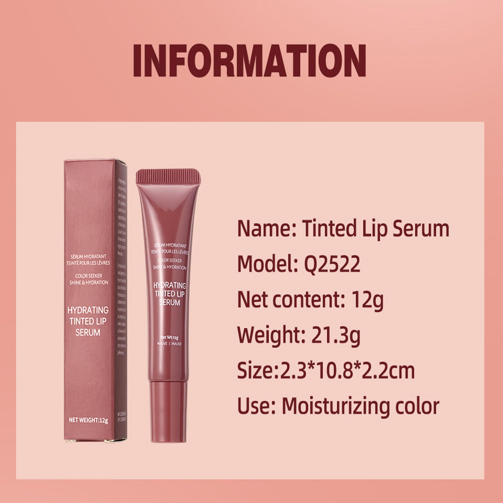 KTouler vegan lip gloss delivers a glossy finish with nourishing care.