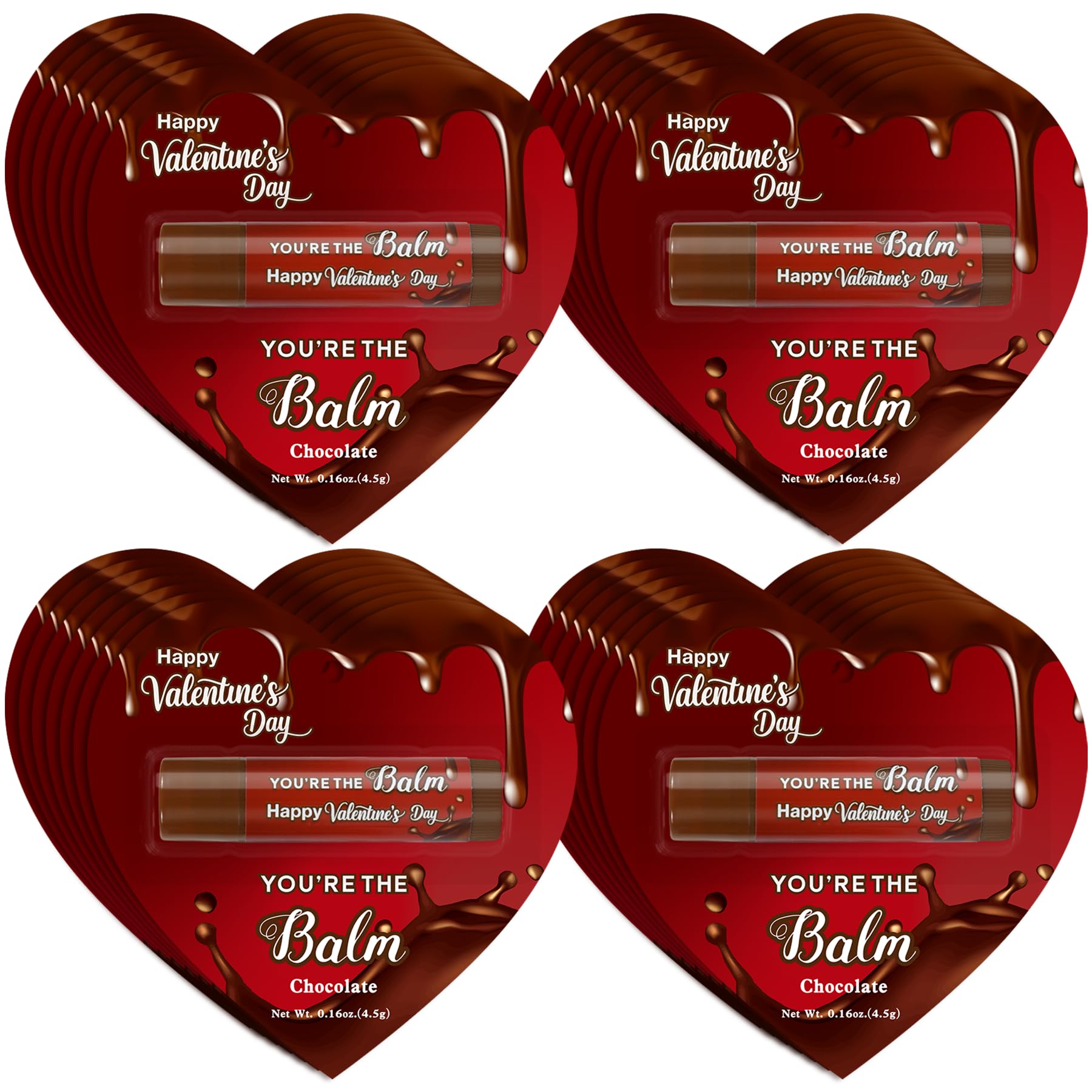 Kuabiz Valentines lip balm chocolate flavor in a sleek tube for daily moisturization