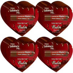 Kuabiz Valentines lip balm chocolate flavor in a sleek tube for daily moisturization