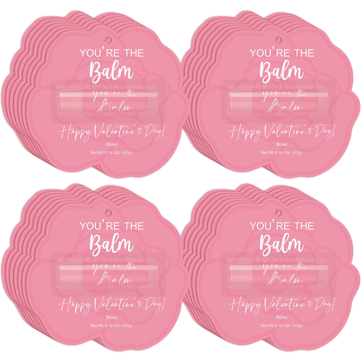 Kuabiz Valentines lip balm with greenery eucalyptus design for bulk gifting and hydration.