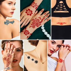 Kuboka easy stencil application for beginners to create henna-inspired designs.