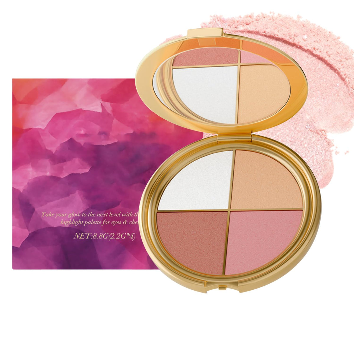 Kubot Eye & Cheek Palette swatches show blendable pigments for day-to-night looks.