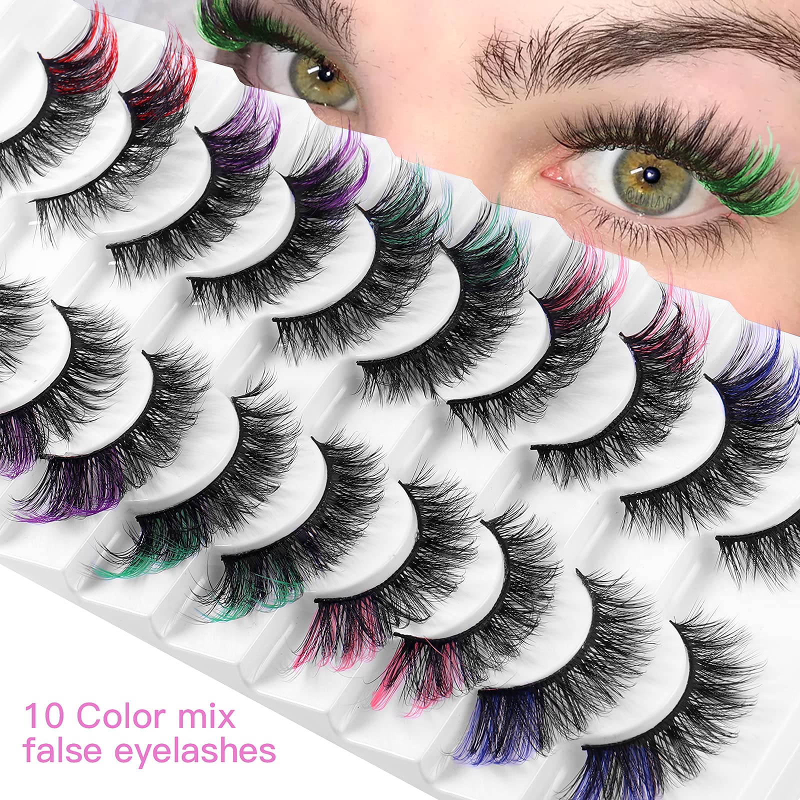 KUCKOW fishtail nine-cluster design creates a dynamic, volumized lash line