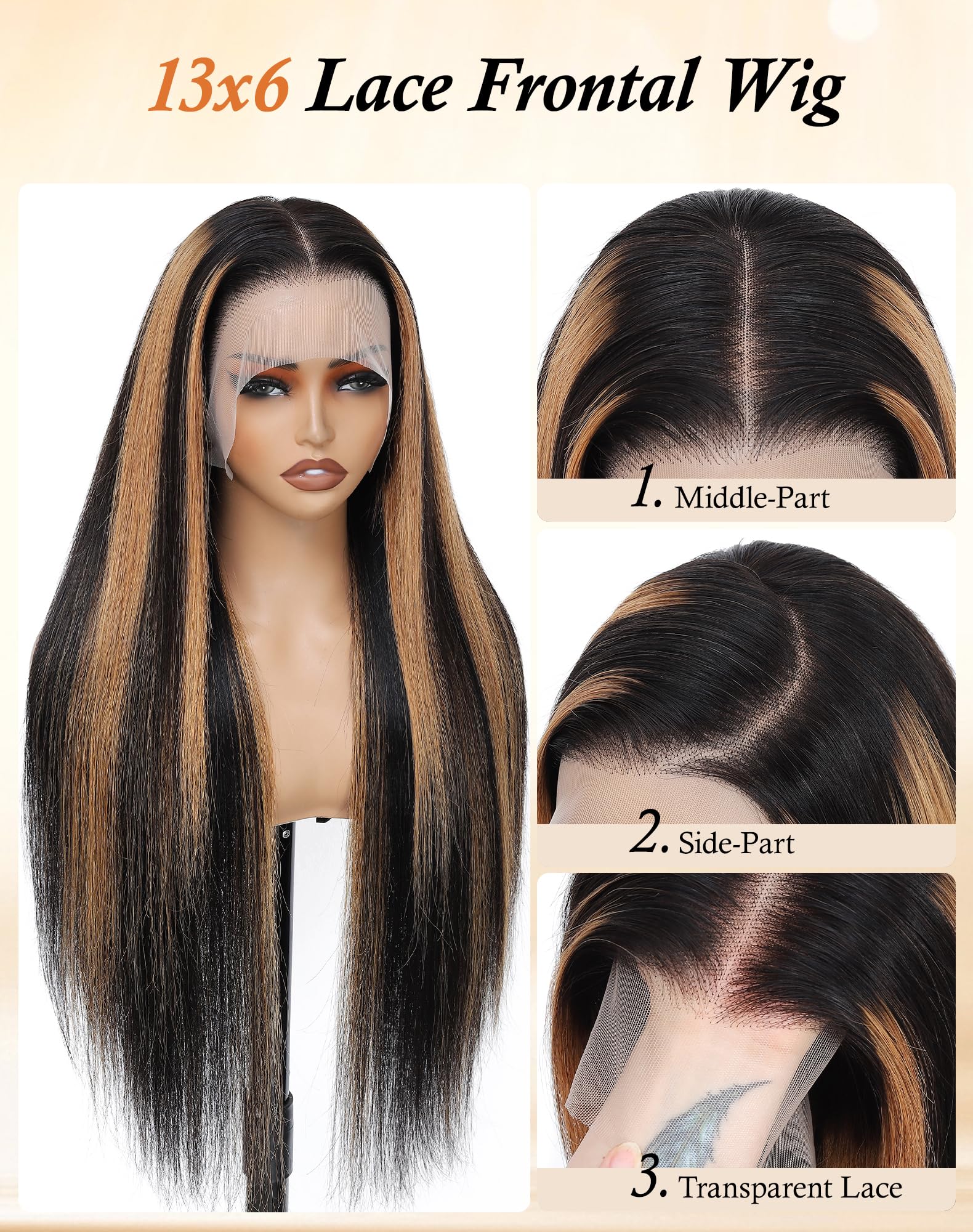 KUKIM dye-friendly ombre wig suitable for color customization.