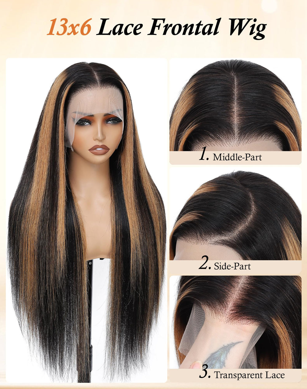 KUKIM dye-friendly ombre wig suitable for color customization.