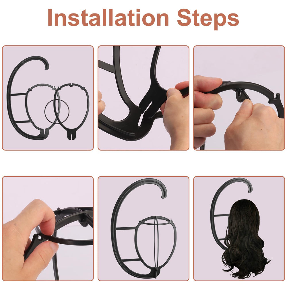 KUKLIPJIM durable plastic wig hanger with sturdy construction.
