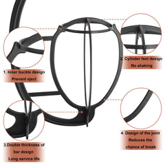KUKLIPJIM portable wig stand ideal for travel or on-the-go use.