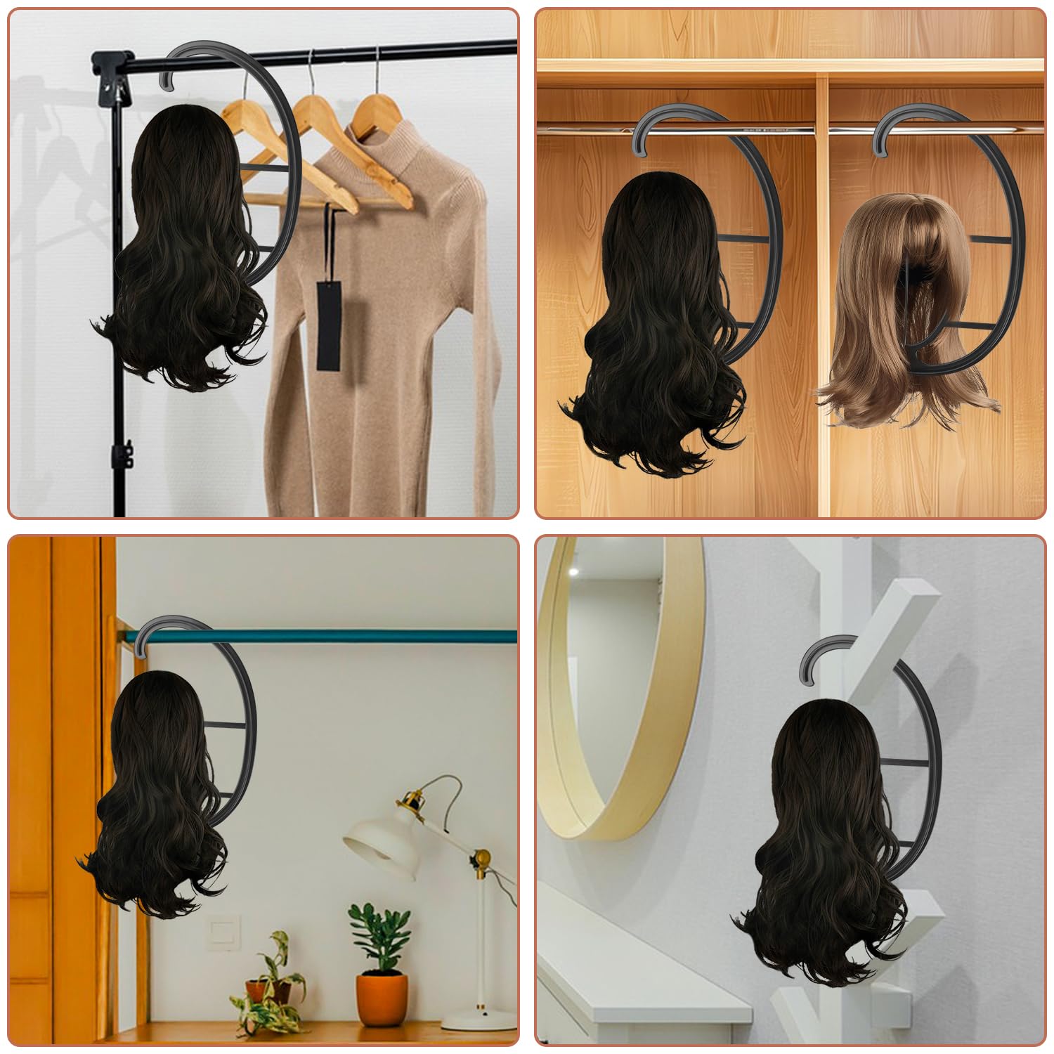 KUKLIPJIM easy-assembly wig hanger for fast setup