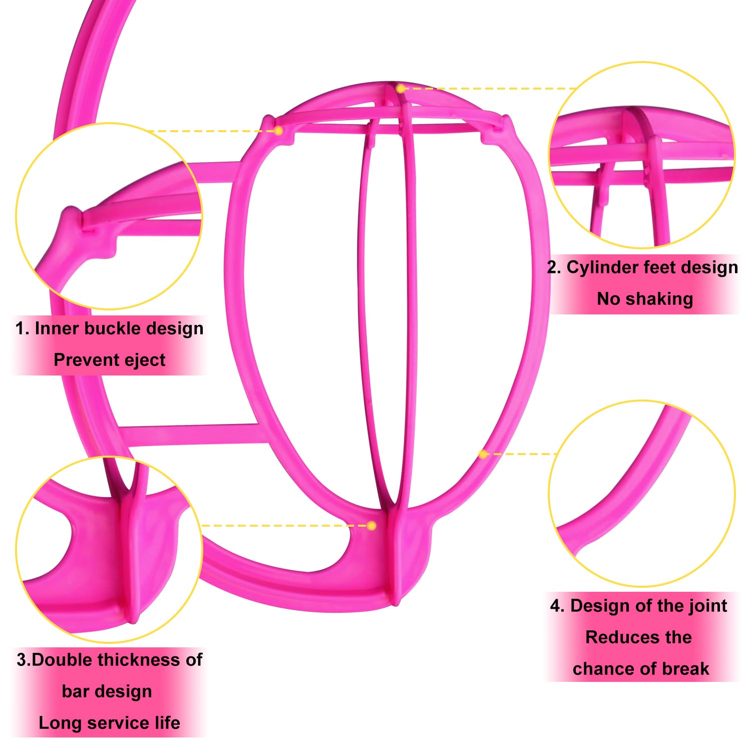 Kuklipjim wig hanger with hat display keeps caps organized and ready.