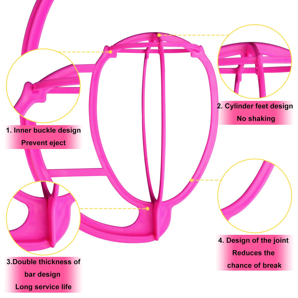 Kuklipjim wig hanger with hat display keeps caps organized and ready.