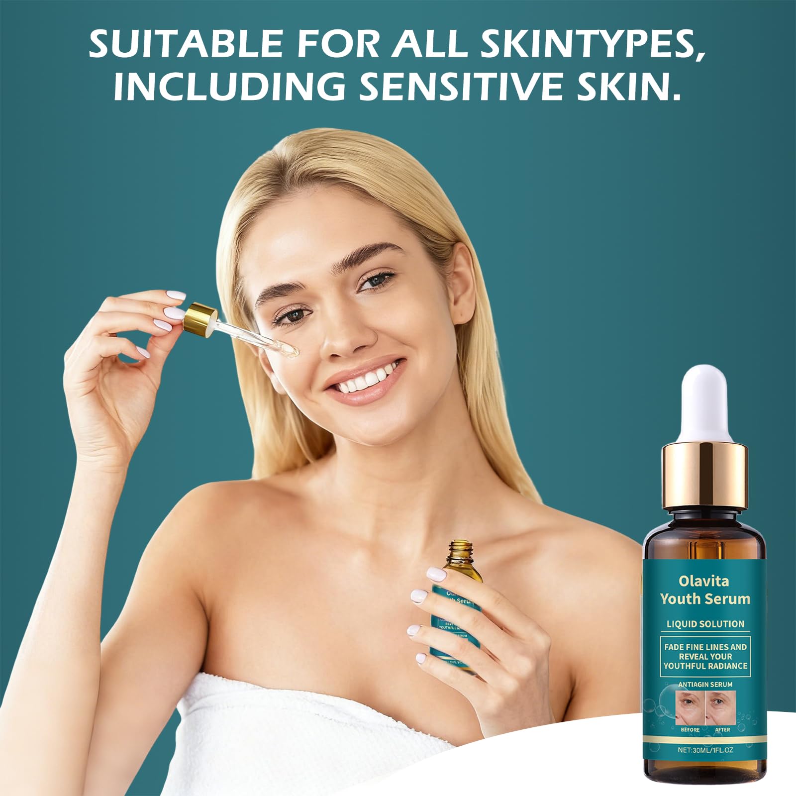 Close‑up of Olavita texture highlighting a silky, hydrating formula