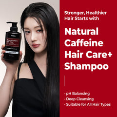 Cooling menthol splash on KUNDAL shampoo bottle for scalp refresh