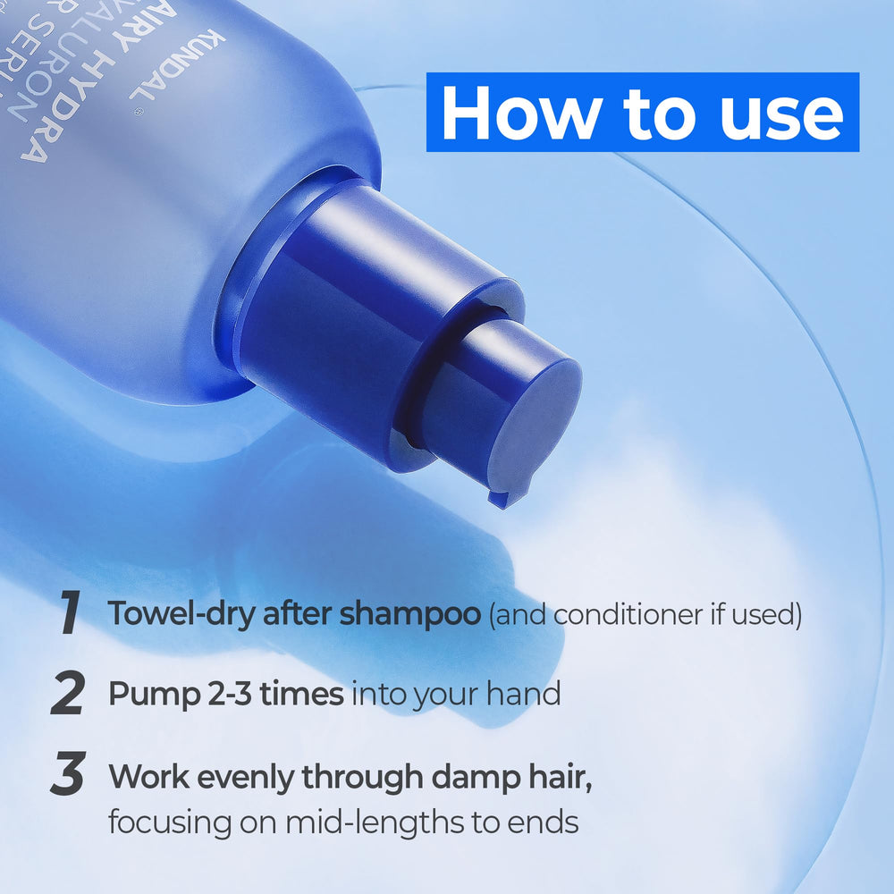After-application shine and smoothness from KUNDAL Blossom Breeze serum.