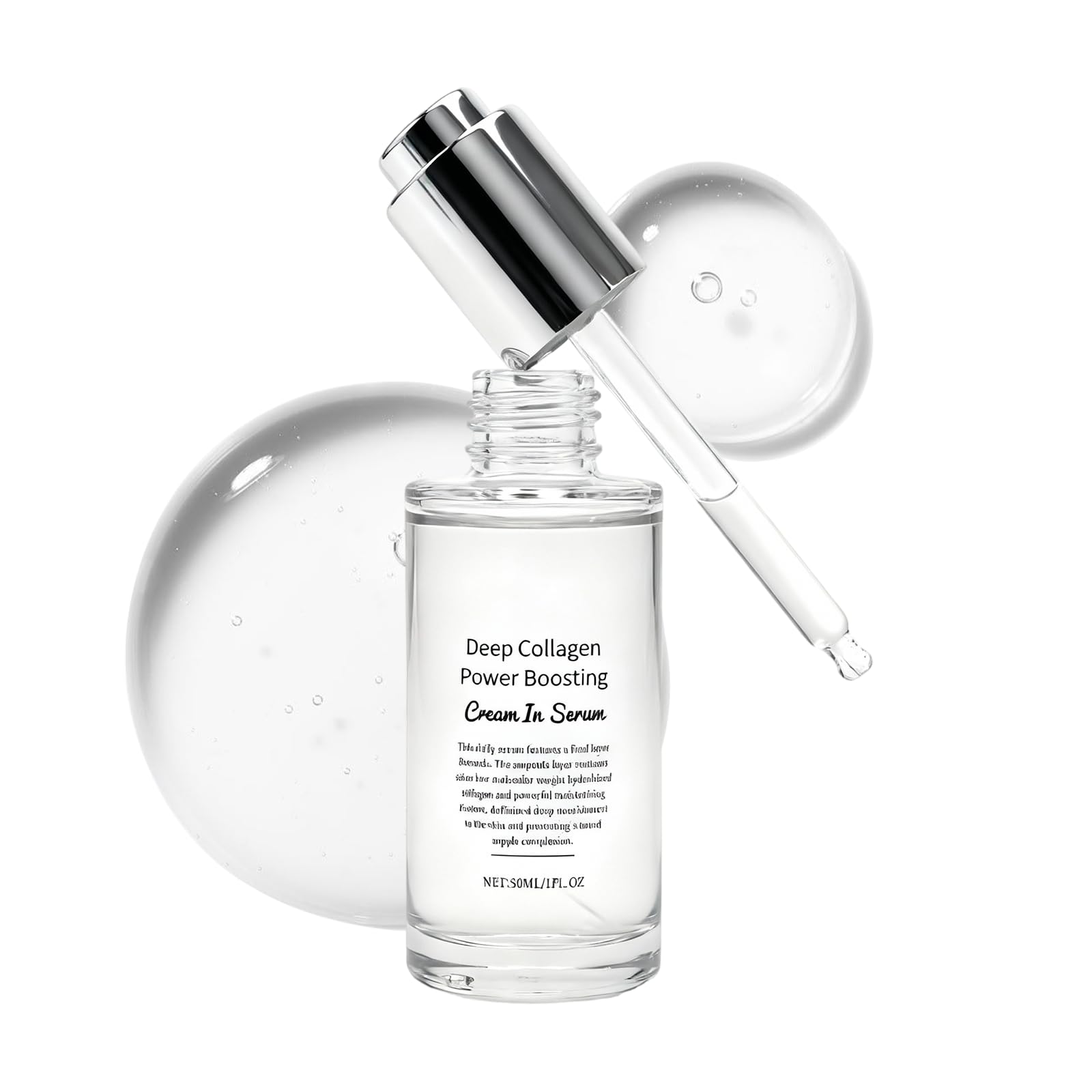 KunMan Deep Collagen Cream-Serum texture close-up for a smooth skin look