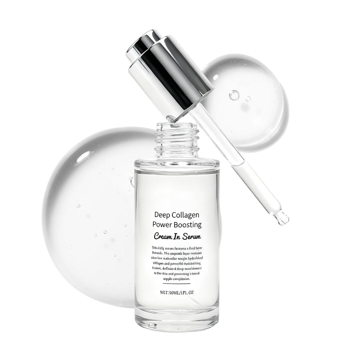 KunMan Deep Collagen Cream-Serum texture close-up for a smooth skin look