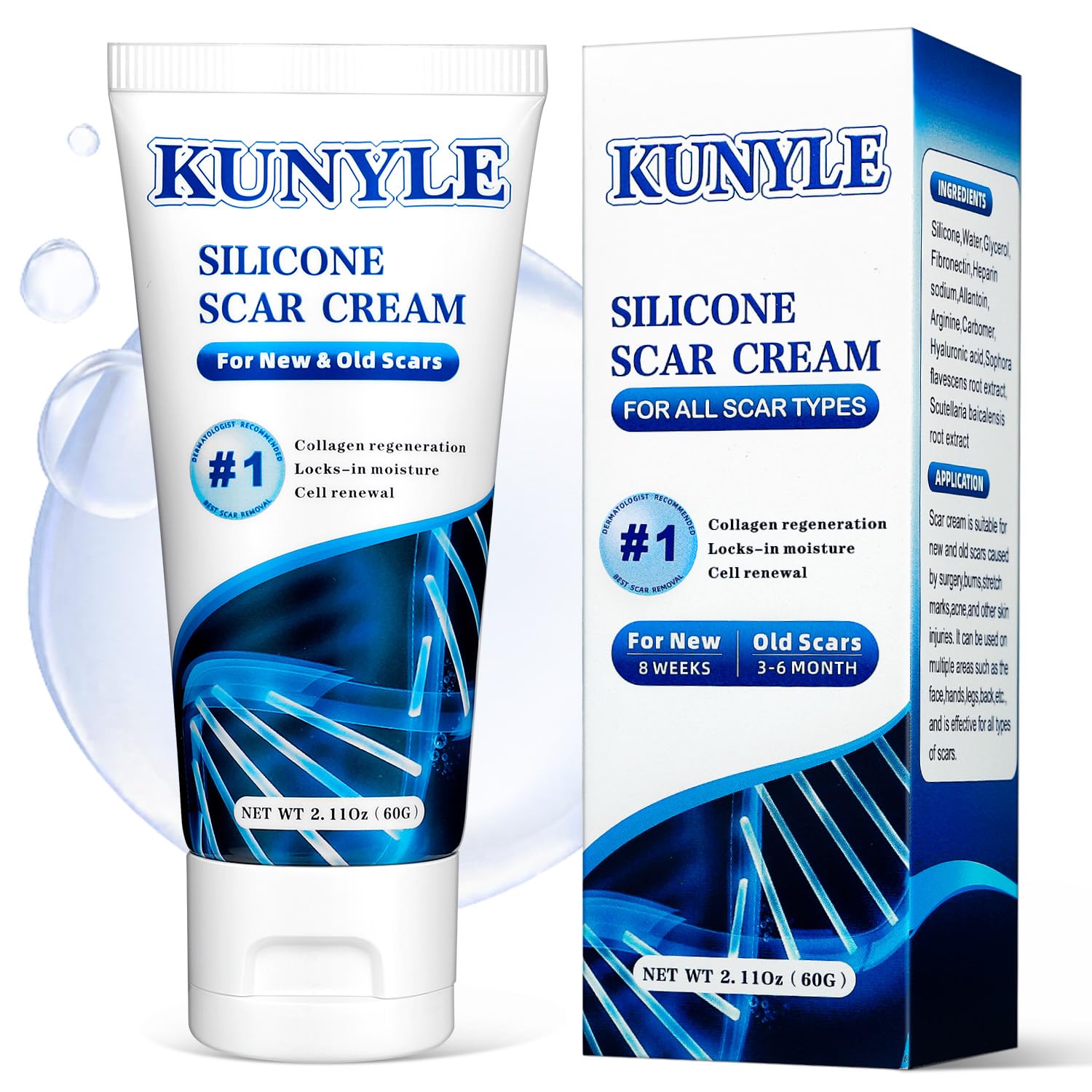 Kunyle Scar Cream bottle dispense for easy daily use