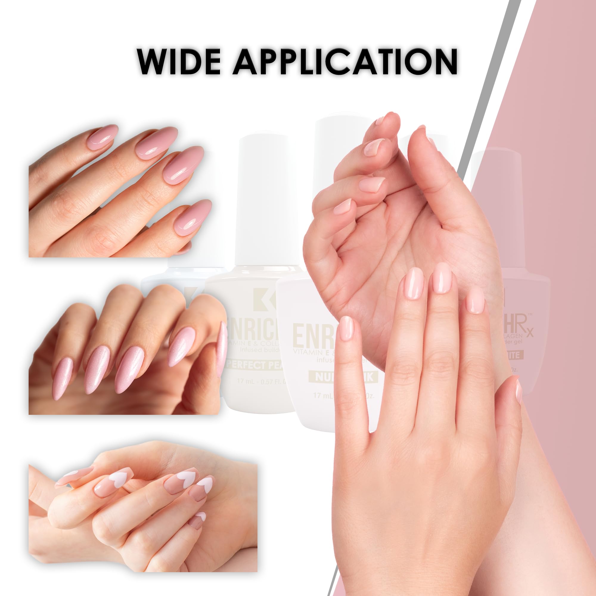 Finished nails with ENRICHRx Ultra Clear for a natural, polished look