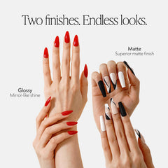KUPA Gelfinity top coat matte bottle delivers velvety, chip-resistant shine.