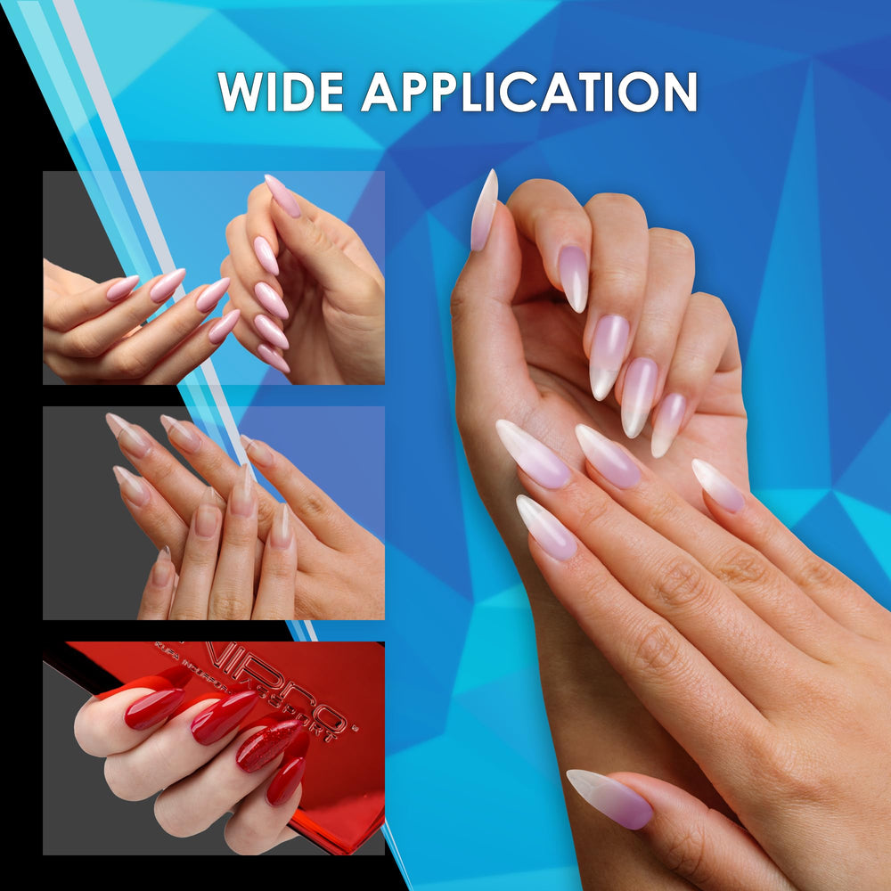KUPA Soft Gel Tips Ultra Clear adhesive application scene for easy cure.