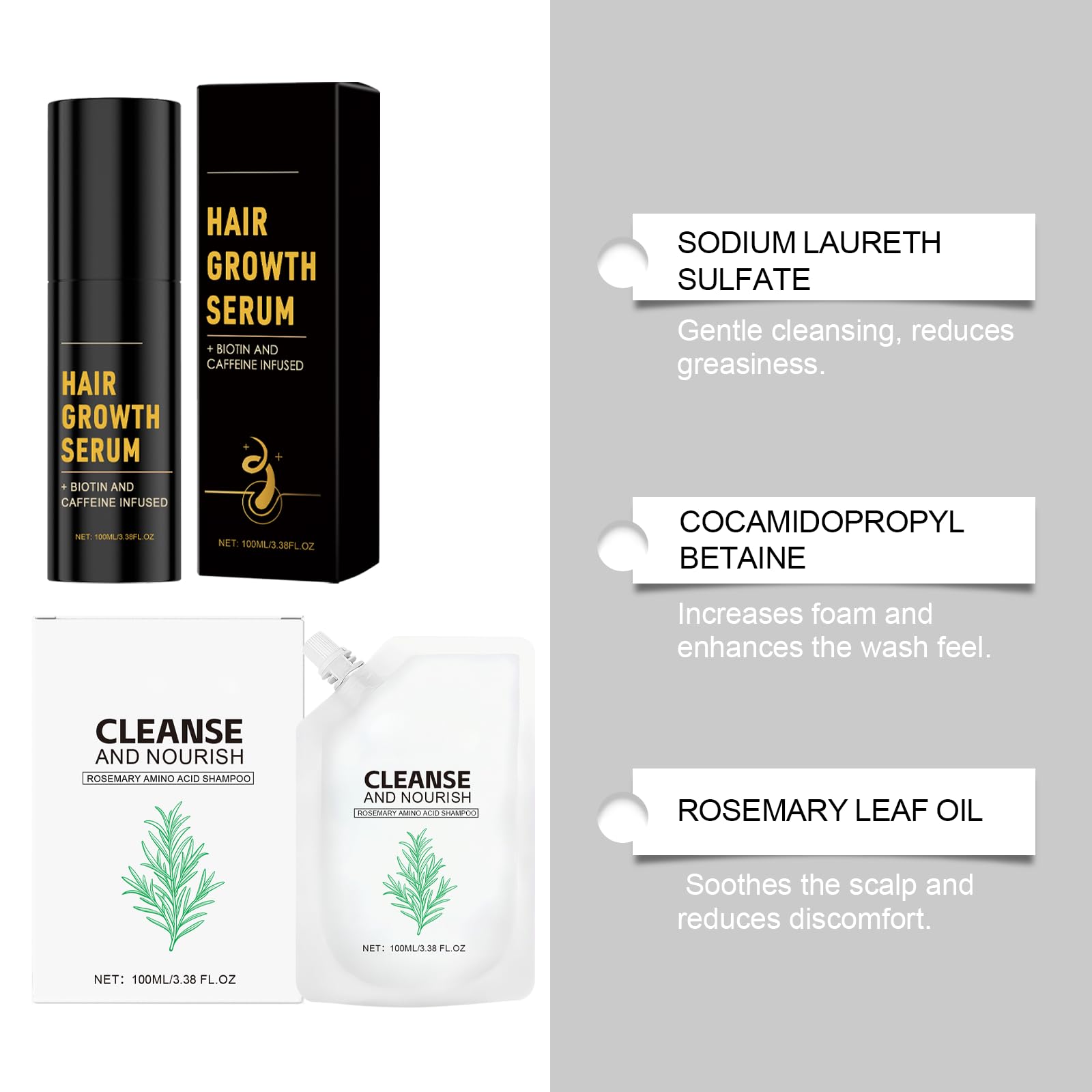 KUPOINEA Hair Growth Serum application on scalp demonstrates precise use.