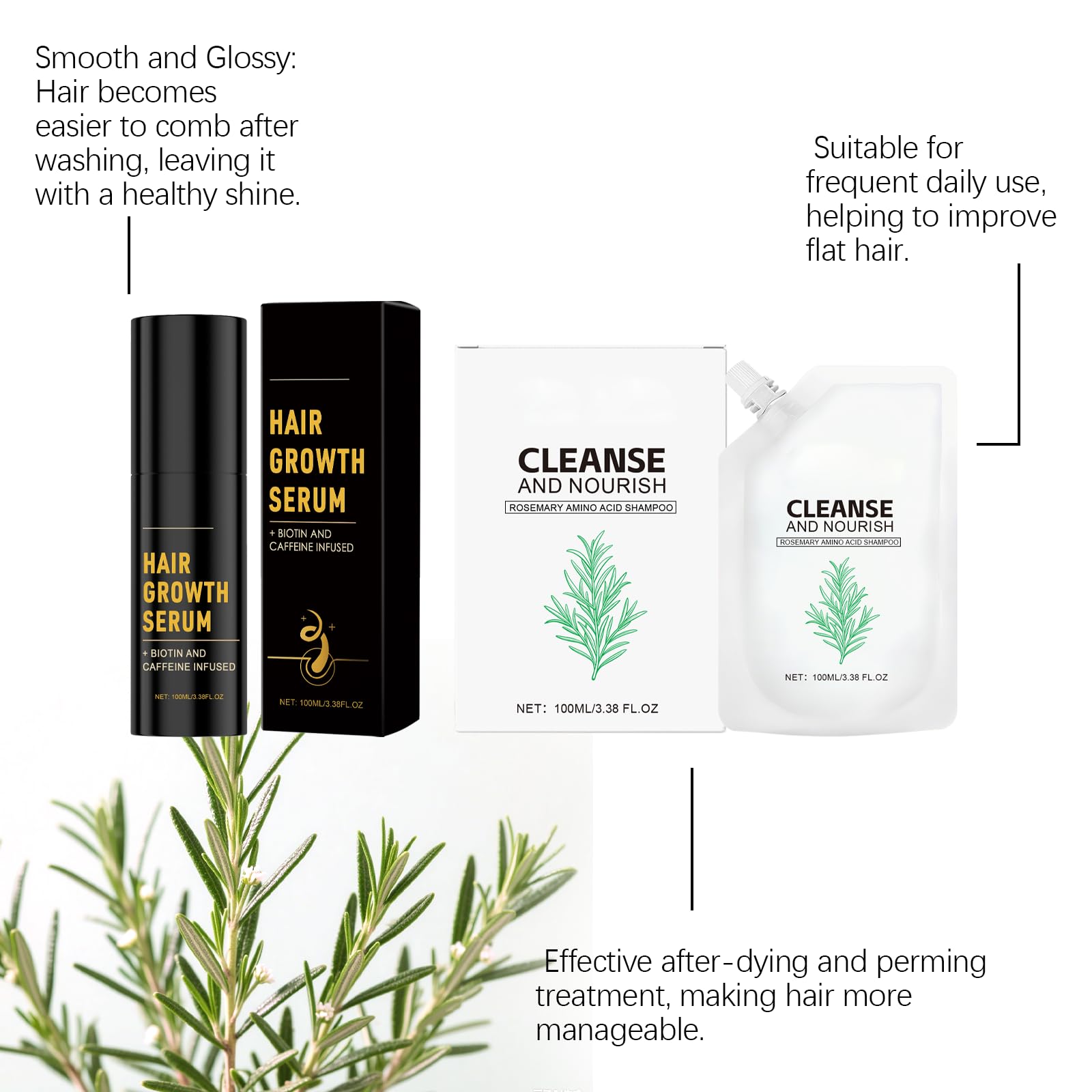 KUPOINEA Rosemary and Zinc PCA ingredients close-up suggesting balanced oil.
