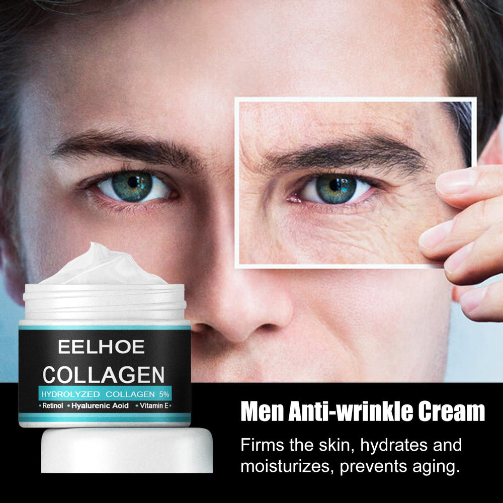 KUQAA Retinol Face Cream for Men packaging box emphasizes simple day and night care.