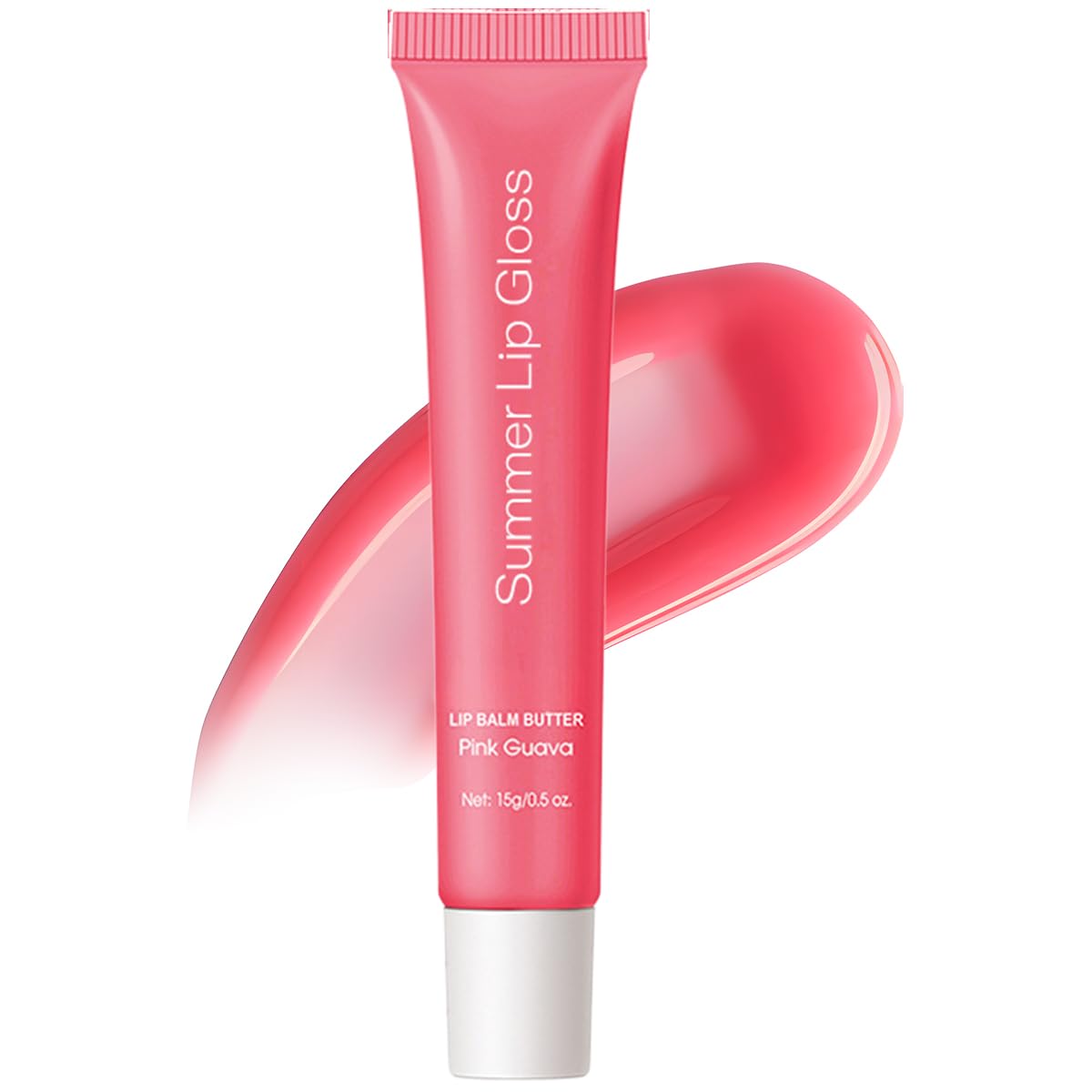 KUREELECT Summer Lip Butter Balm Pink Guava application for silky hydration