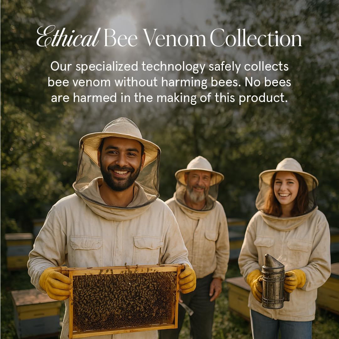 KUSHI Bee Venom Serum being massaged into skin for hydration
