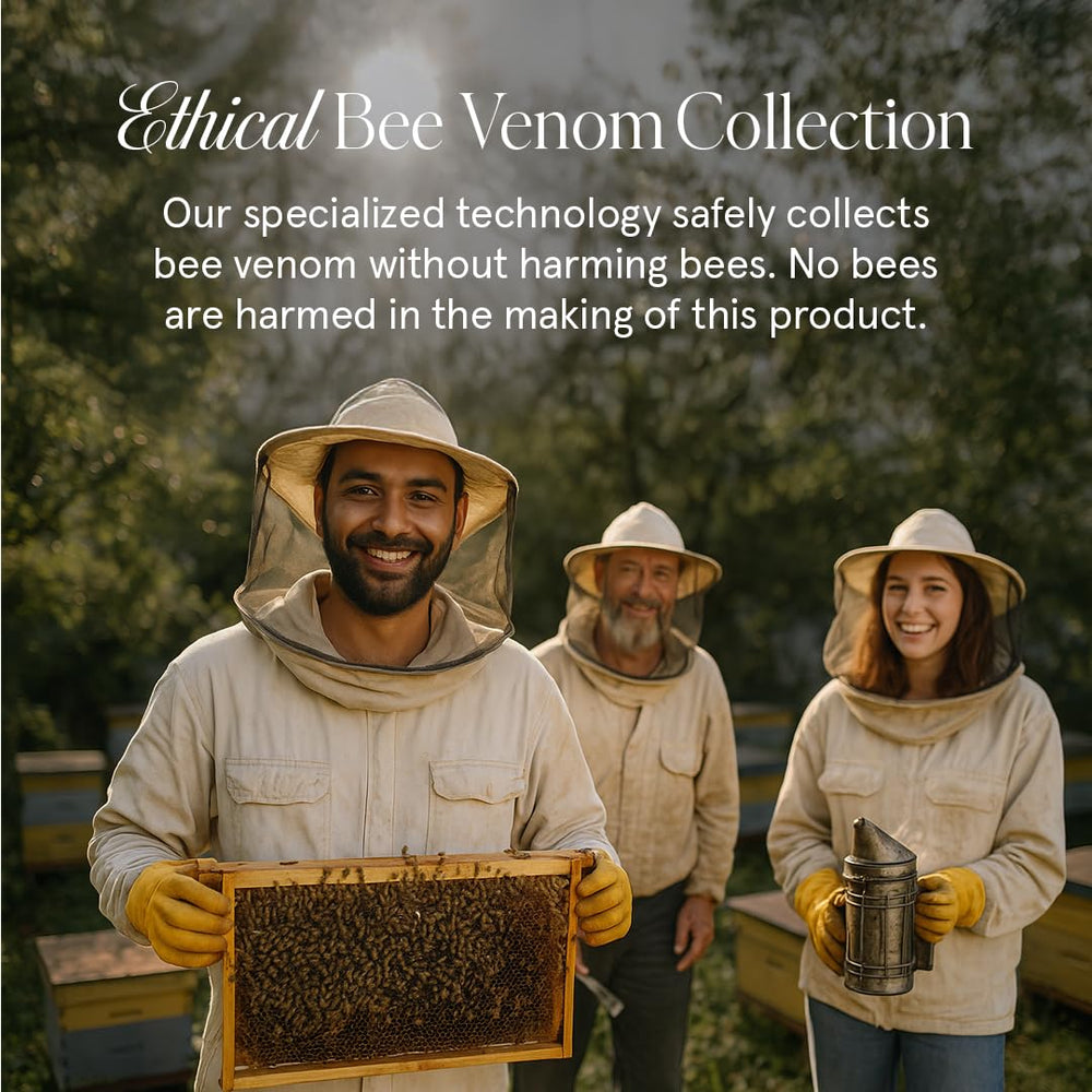 KUSHI Bee Venom Serum being massaged into skin for hydration