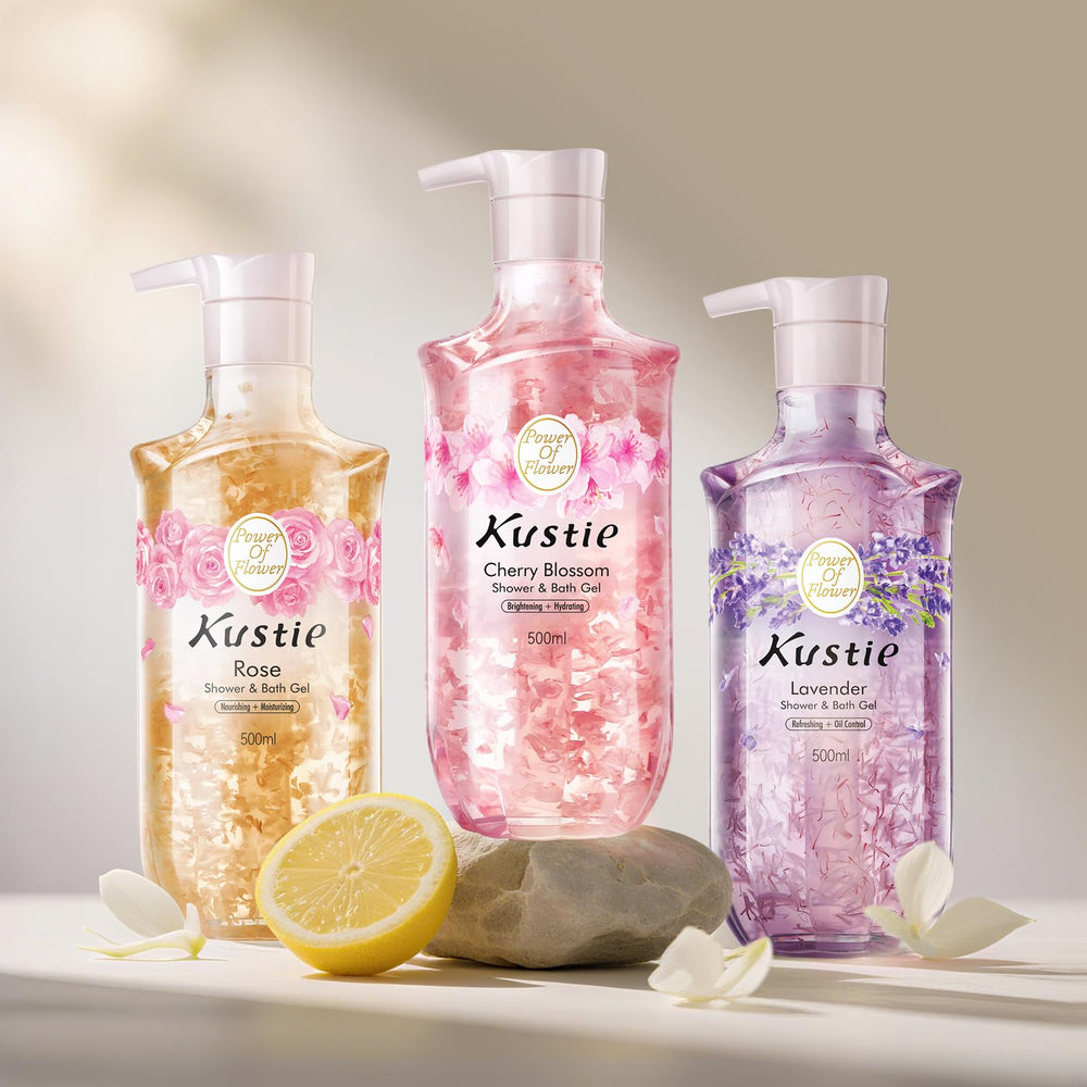 Kustie Lavender Petal Body Wash GMPC certified safe and clean beauty.