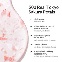 Kustie Real Sakura Petal Drop close-up showing edible-grade petals for luxurious bath.