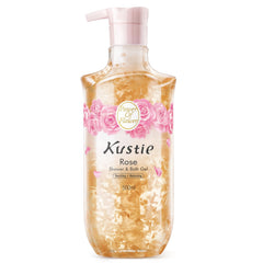 Kustie Rose Petal Body Wash with real petals for luxurious cleansing