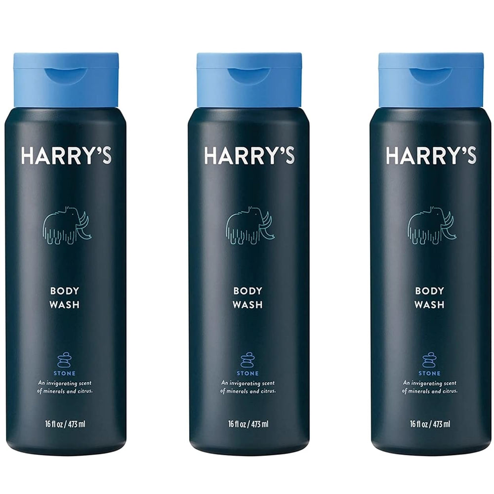 Kutdep Harry's Men's Body Wash Stone Scent cleans deeply without stripping natural oils for soft skin.