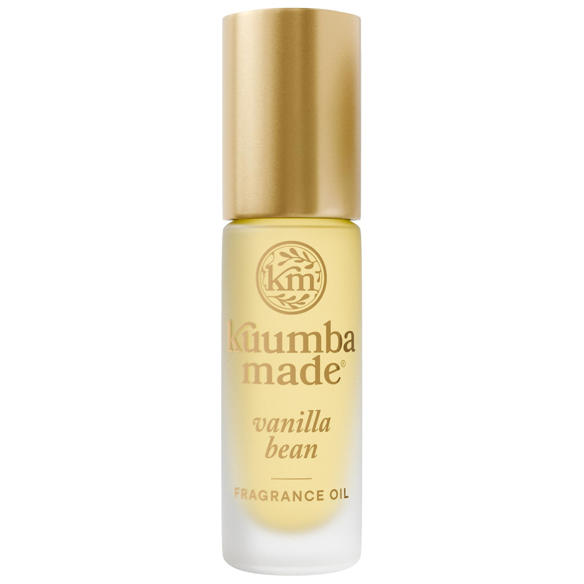 Kuumba Made Vanilla Bean Fragrance Oil bottle with warm vanilla aroma.