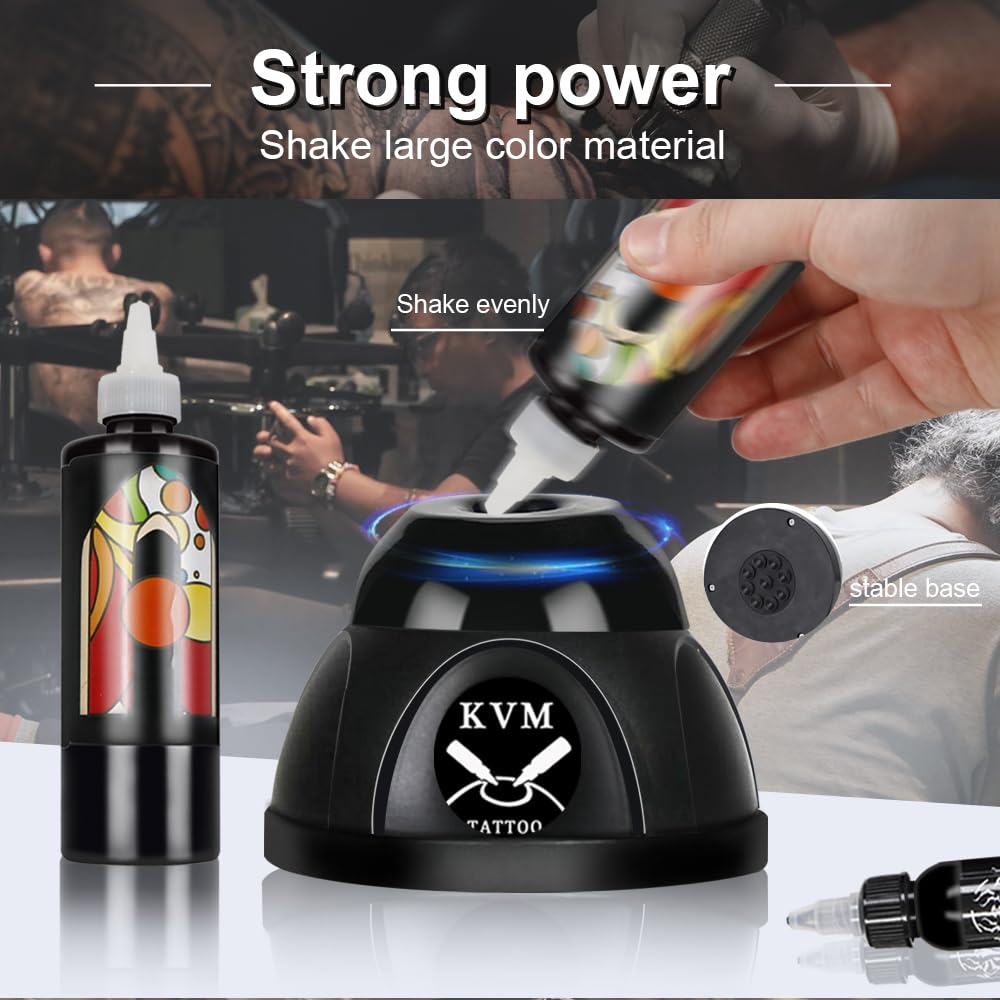 KVM Mini Vortex Mixer suited for tattoo inks and cosmetic pigments.