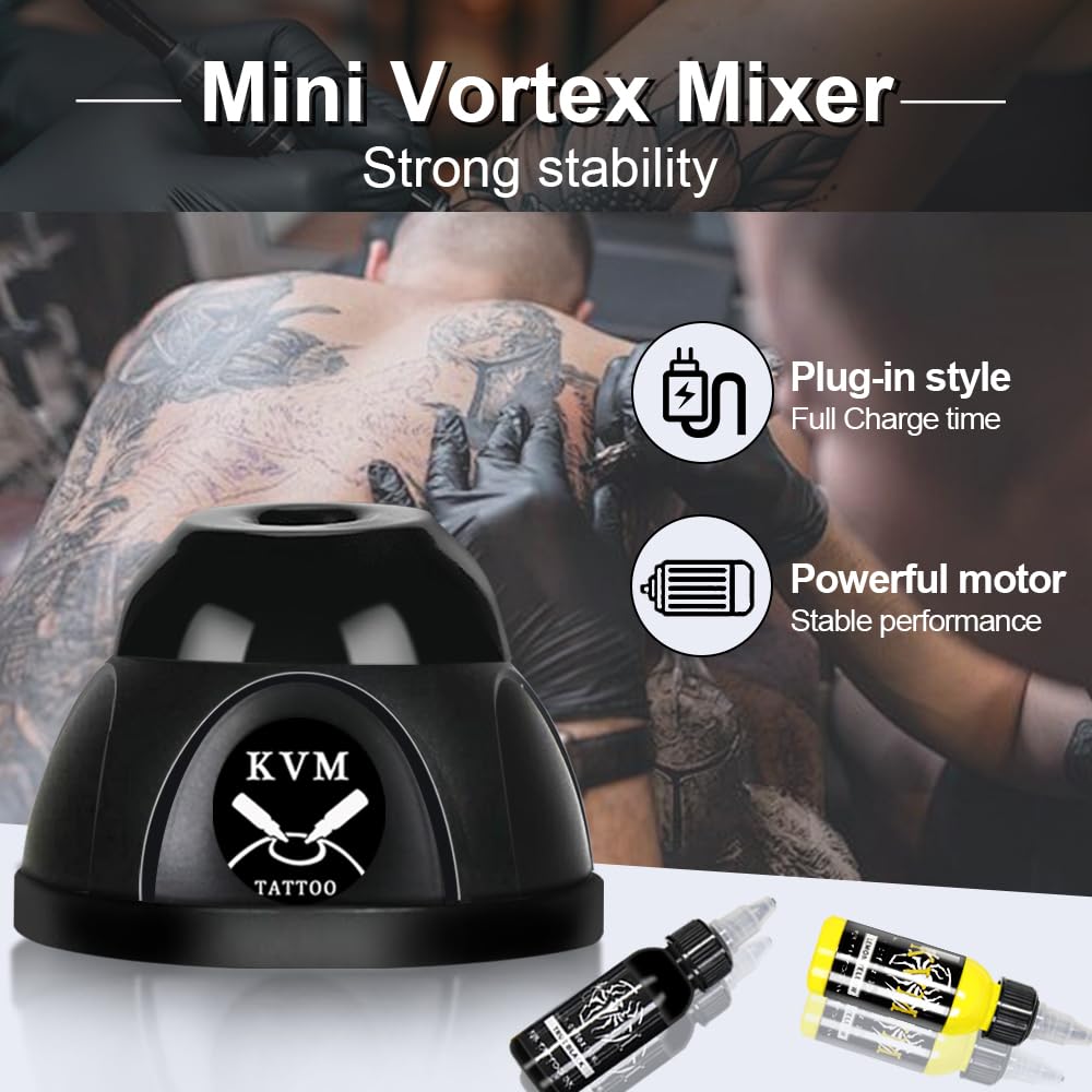 KVM Mini Vortex Mixer with non-slip suction cups for stable operation.