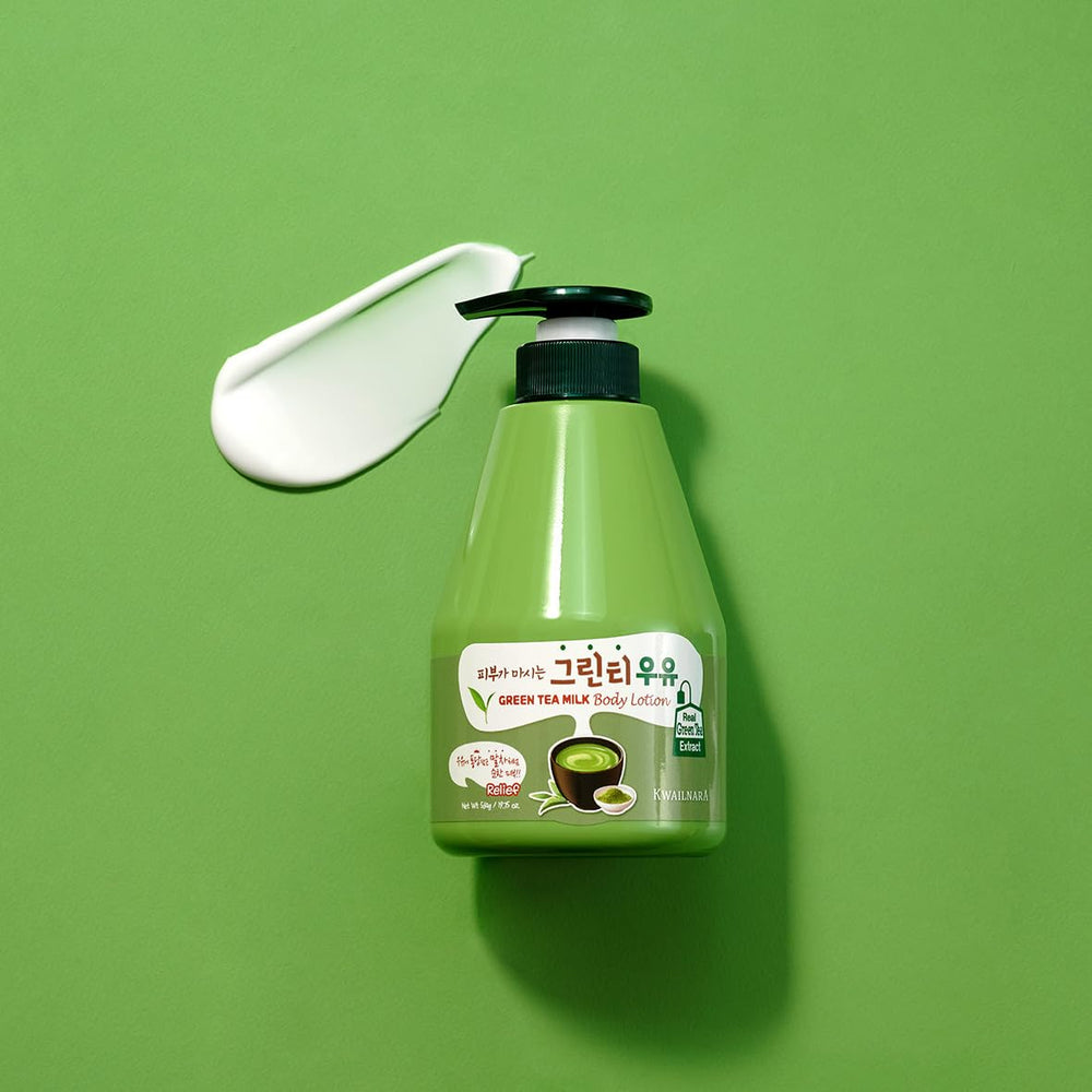 Kwailnara Green Tea Milk Spa scene evokes refreshing ritual and spa-like cleansing at home.