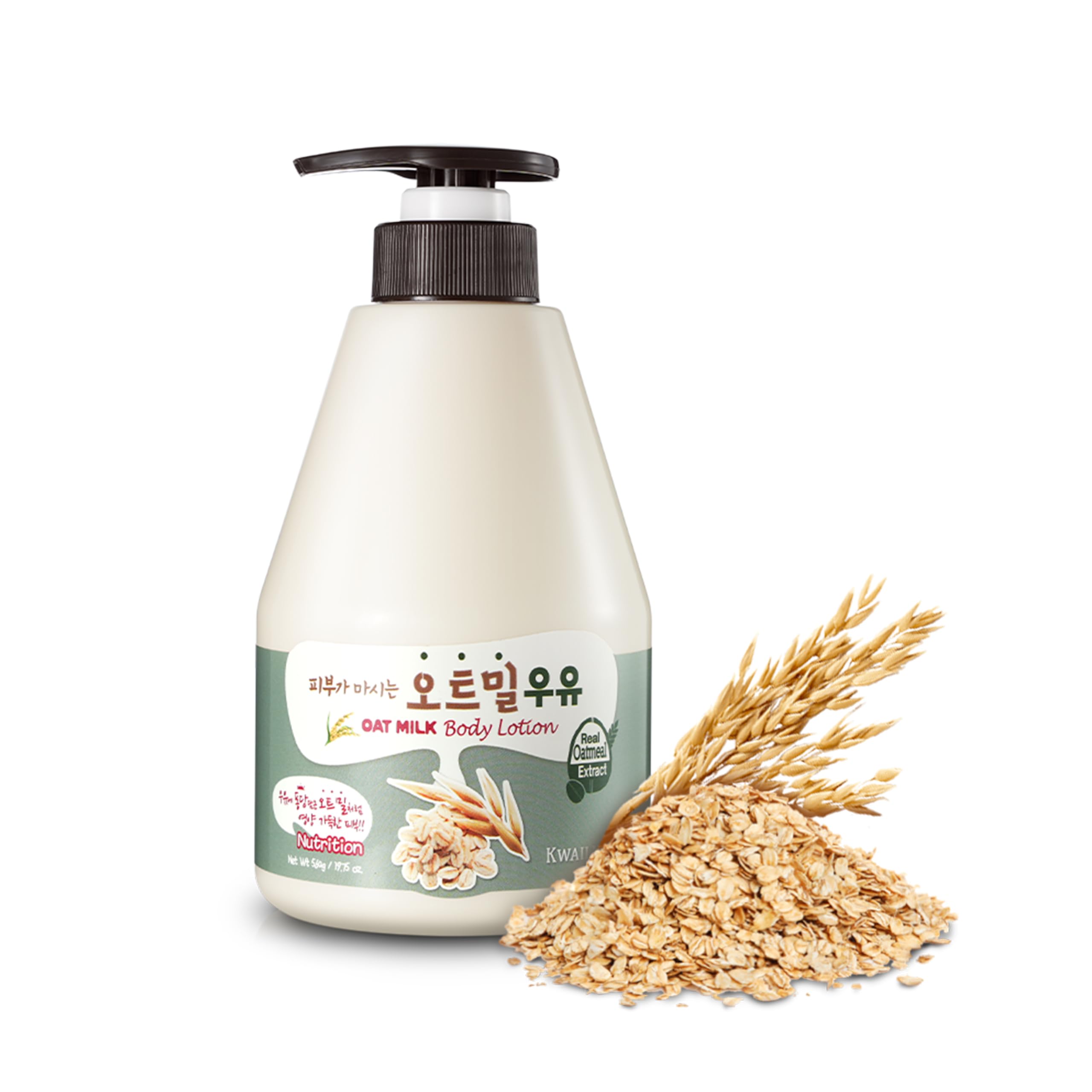 Kwailnara Oat Milk Body Lotion bottle showing calming hydration.