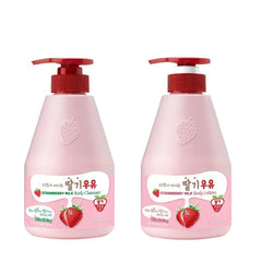 Kwailnara WELCOS strawberry milk body cleanser bottle for daily refreshing cleanse.