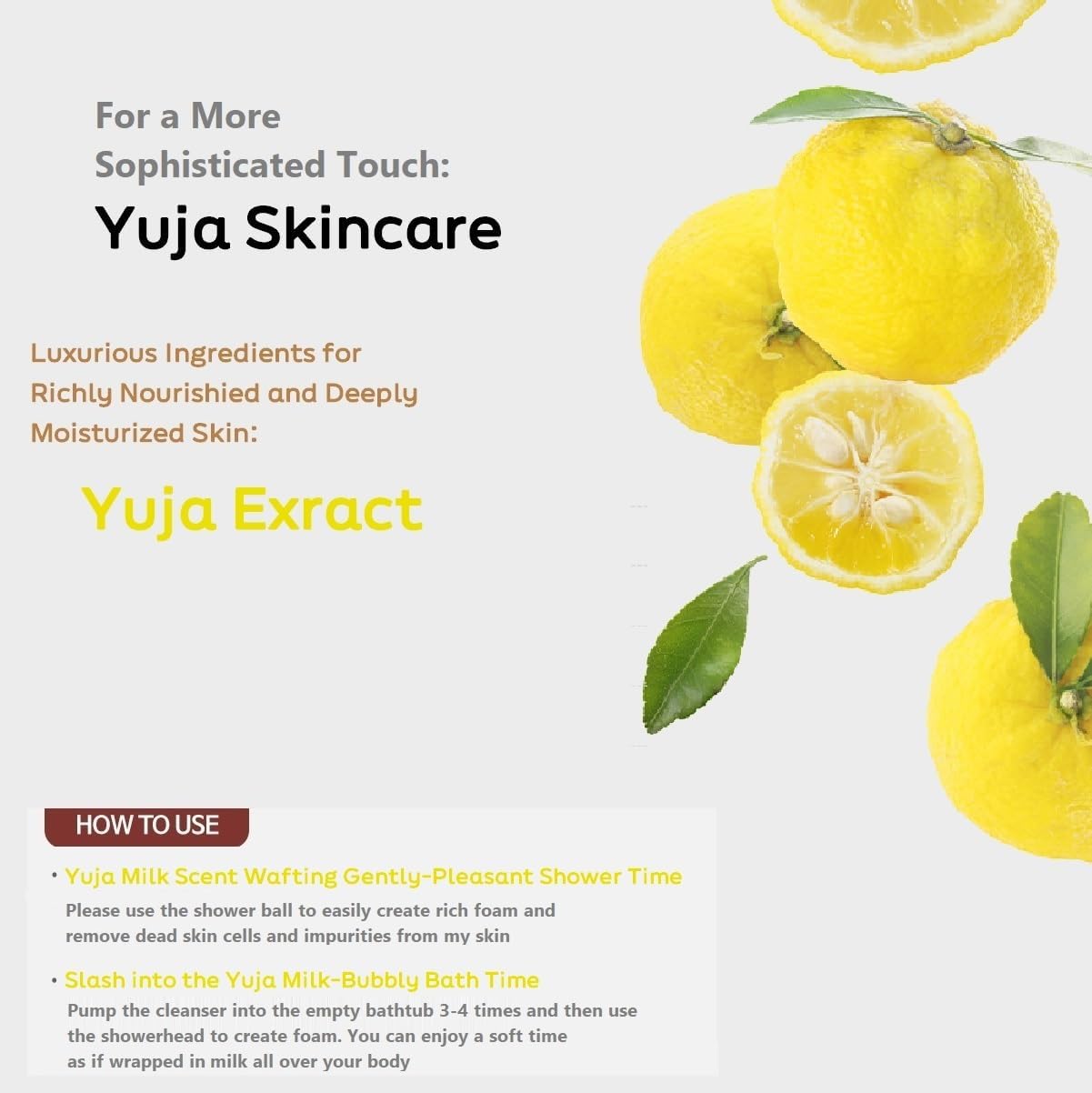 Kwailnara Yuja label closeup highlights yuja extract and a clean formula