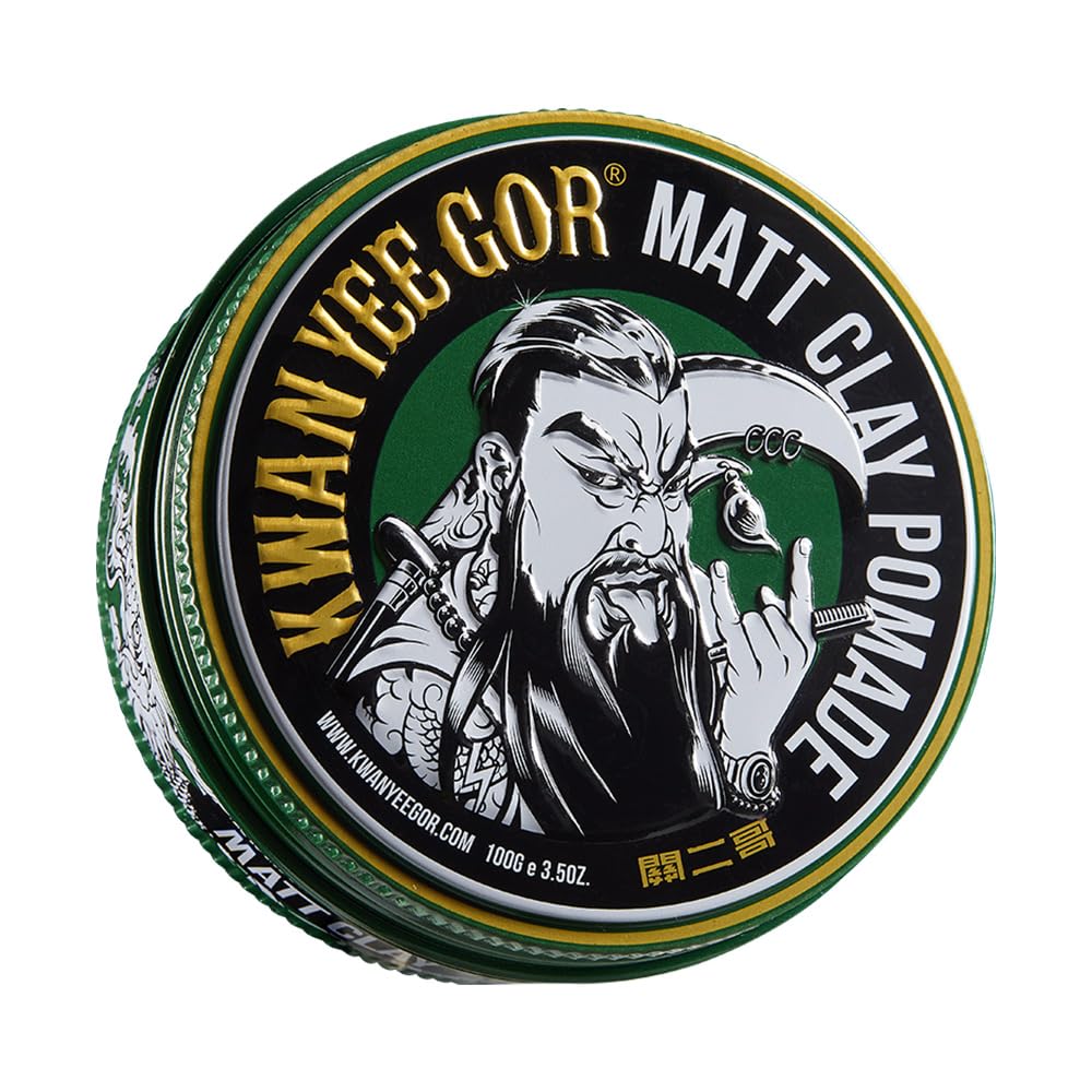 KWAN YEE GOR matte hair clay pomade bottle with 24h hold