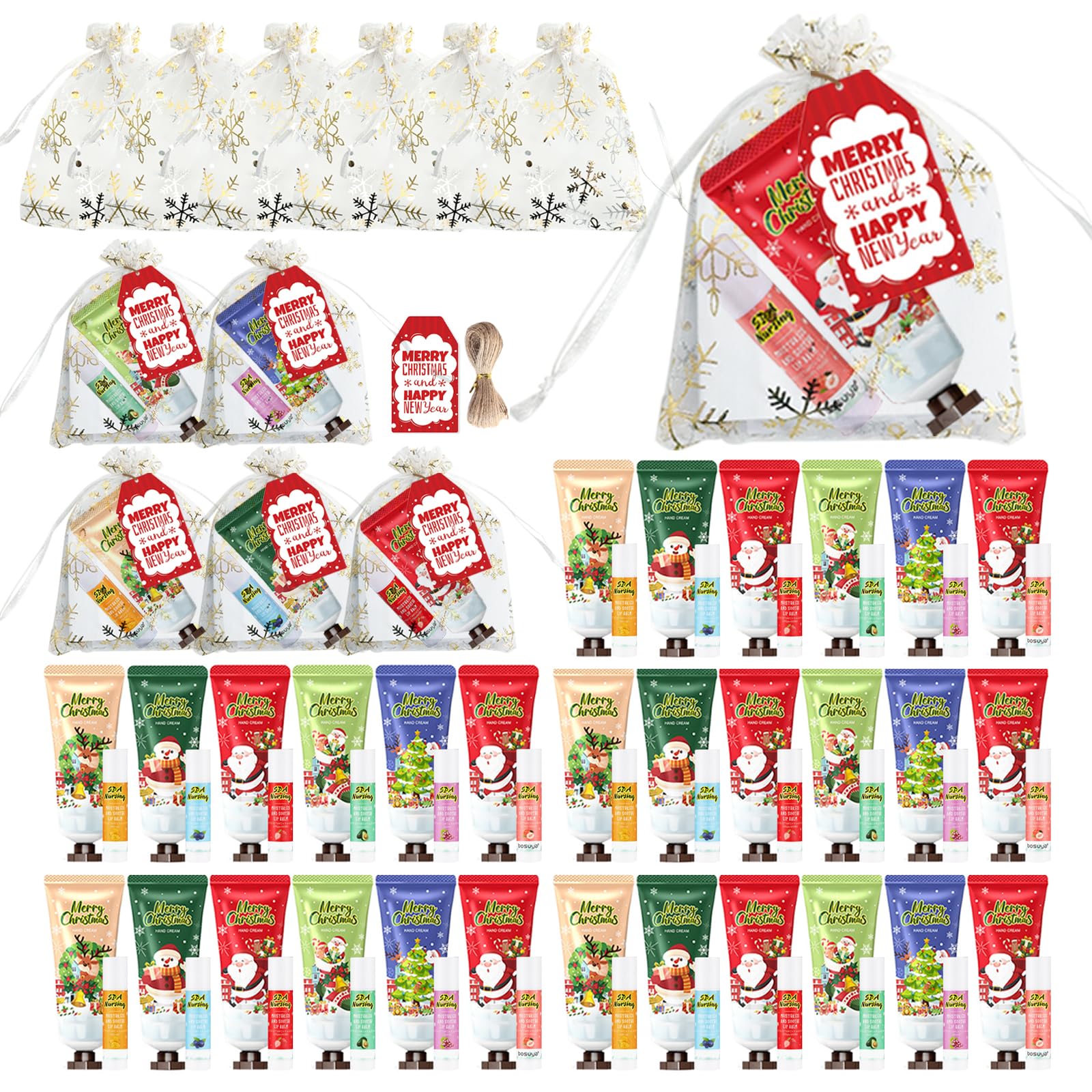 KWOLYKIM Christmas hand cream set packaging showing gift-ready presentation